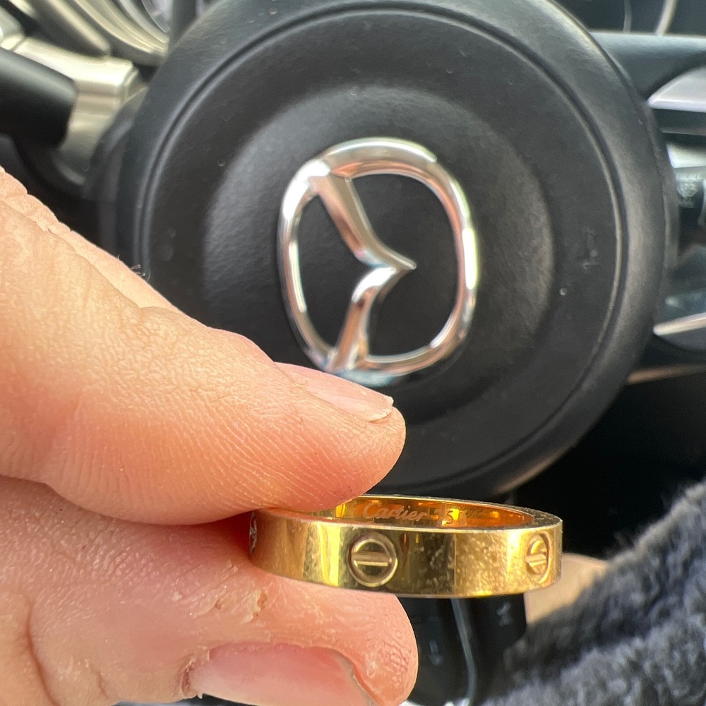 18K Cartier love edition wedding band